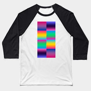 Bi+ Gradients (2x4 Stripes) Baseball T-Shirt